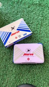 ตราม้า No.123 น้ำเงิน แดง ดำ ตลับชาติ - แท่นประทับ