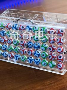 Thickened Table Tennis Ball Box Prize Drawing Machine Storage Case with Handle Lottery Ball Display Box for Auction Announcement