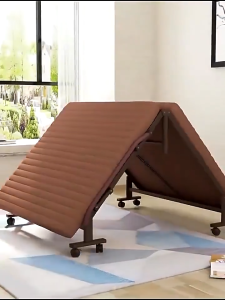 Bona 80/100/120cm Simple Folding Bed Office Portable Bed With Mattress Heavy Duty Single Bed Double Bed 折叠床 / 午休