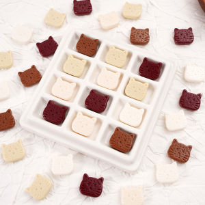 17x16mm 5pcs/bag Acrylic Biscuit Kitten Mic Head For Handmade Bracelet Necklace Earring Keychain DIY Craft Jewelry Making Accessories