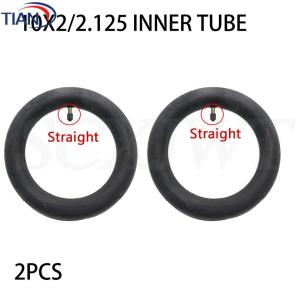10x2/2.125 10x2.50 10x250 Inner Tube with Straight/Bent Valve Butyl Tyre Camera for Electric Scooter Baby Stroller