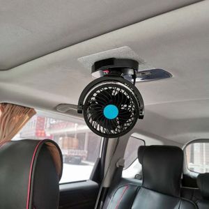 พัดลมรถยนต์แบบแขวนเพดาน 12V 24V กำลังแรงดันสูง ซิลิโคนเงียบ พัดลมรถยนต์ขนาดเล็กสำหรับใช้ในรถส่วนบุคคล