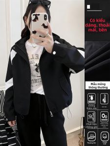XUNYI | Áo Khoác Dù Ngắn Nữ Phong Cách Dễ Dàng