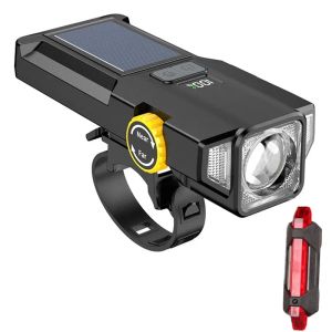 1700Lumen Bright LED Bike LightRechargeable Bicycle Headlight Bike Headlight Taillight Night Running Light Bicycle Accessories