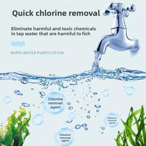 MONLEYTA | Fishery Health Care Chlorine Removal Water Purifying Tablets Large Soda Water Aquarium Disinfectant Stabilizer No Sun Exposure Needed