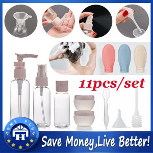 【Local delivery】 3pcs 11Pcs Travel Bottle Set Spray Lotion Shower Shampoo Bottles Refillable Empty Travel Container Jars Cosmetic Portable Tools Travel-Organizer