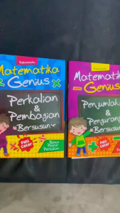 Matematika Genius Perkalian & Pembagian + Penjumlahan & Pengurangan Bersusun untuk Anak SD (2 Buku)