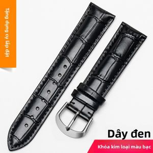 Woalmorn | Dây Đeo Đồng Hồ Da Khóa Dập Hình Bướm