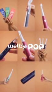 Welby Electric Toothbrush POP Blue W0309 Sikat Gigi Elektrik