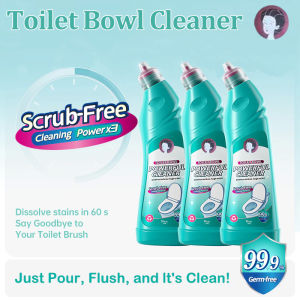 Toilet Bowl Cleaner Multipurpose Toilet Cleaners Toilet 60s Powerful Cleaner Stain Remove Scrub-Free Flush and Clean Kills 99% of Germs Removes Odor Stains Effortless Bathroom Floor Stain Removal Residue-Free Perfect Bathroom Accessories