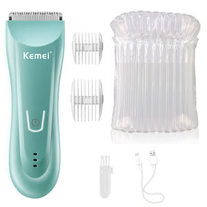 Kemei | Washable Groin & Body Trimmer For Men & Women Electric Face Beard Hair Trimmer Rechargeable Pubic Ball Shaver & Body Groomer