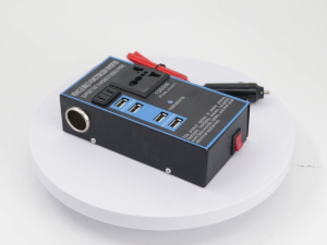 1500W Universal Socket Car Power Inverter 12V/24V to 220V Power Adapter Socket Plug Converter with 4 USB Port