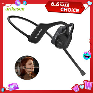 Open-Ear Headsets with Noise Canceling Boom Microphone Lightweight Bluetooth Wireless Headphones for Trucker Office Call Center Open Ear Headset With Mic Gaming Earphones With Mic - Lazada