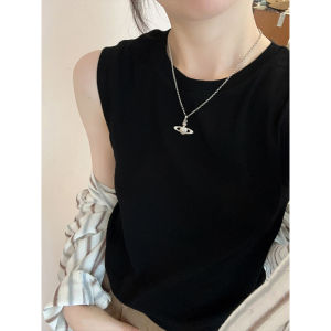 Áo Ba Lỗ Nữ Mùa Hè 2025 Kiểu Pháp Áo Ba Lỗ Ôm Vừa Vặn Che Bụng Mặc Trong Áo Ba Lỗ Cotton Thường Ngày Mặc Ngoài Trời