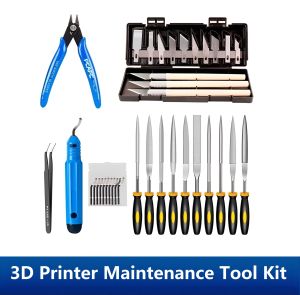 other | 3D Printer Tool Kit Trimming Knife Scraper Cleaning Needle Tweezers Pliers Scraper Basic Deburring Tools Kit DIY 3D Printer Part