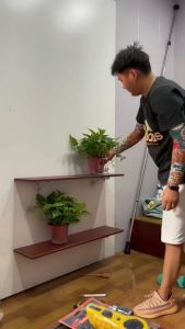 Bộ 2 giá đỡ kệ treo tường gấp gọn linh hoạt