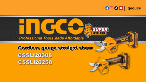 INGCO 20V CORDLESS PRUNING SHEARS | BRUSHLESS MOTOR | CSSLI203083 CSSLI20308