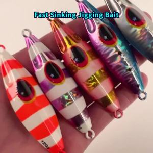 Proberos Metal Jig Spoon Lure 30g-120g Mồi Nhân Tạo Siêu Cứng Cho Câu Cá Bass Bờ Biển Slow Jigging Tackle Ocean Beach River