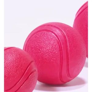 Indestructible Dog Chew Toy Solid Rubber Bouncy Ball for Teeth Grinding Interactive Outdoor Throwing & Fetch Training Pet Ball