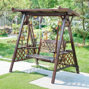 MEISITEKEKE | Outdoor Relaxing Swing Chair Durable Wood