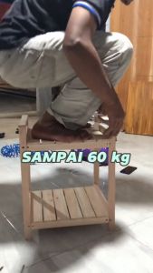 Rak Rice Cooker Rak Dispenser Rak Kayu Susun 2 Rak Susun Serbaguna Kayu 2 Tingkat