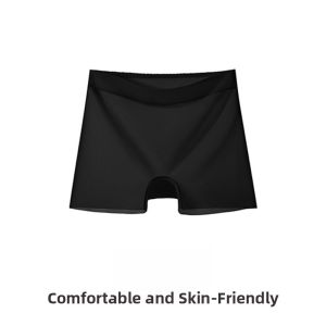 Miiow | Womens Safety Pants Ice Silk Flat Angle Underwear Anti Exposure 2025 New Style Base Layer Shorts Two In One Seamless Briefs