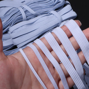 5-10yards 3/5/6/8/10/12mm White/Black High Elastic Sewing Flat Elastic Band For DIY Rubber Band Waist Band Clothing Accessories