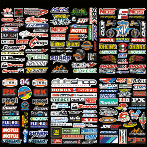 Related Motorcycle Element Stickers Fuel Tank Side Bar Body Sticker Sponsor Decal Decoration for Motorcyle Helmet Body Skateboard