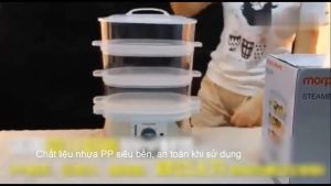 Nồi Hấp Thực Phẩm 3 Tầng Thương Hiệu Morphy Richards MR1148 - Dung Tích: 9 Lít - Công Suất: 750W (Bảo Hành 24 Tháng)