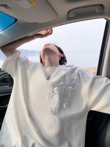 New Chinese Style Bamboo Heavyweight Short Sleeve Cotton T-Shirt Mens Trendy Brand White Loose Large Size High Street Half Sleeve Body Shirt