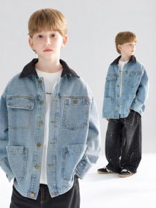 MUCMUKN | Retro Workwear Jeans Jacket for Kids