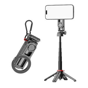 F08 Zoomable Magnetic Portable Telescopic Selfie Stick 360° Rotation Universal for iPhone 17 16 15 14 13 12 11 Samsung Travel