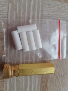 saringan filter kecil pompa pcp kuning emas.spare part pompa pcp.filter kecil pompa pcp.saringan udara pompa pcp.