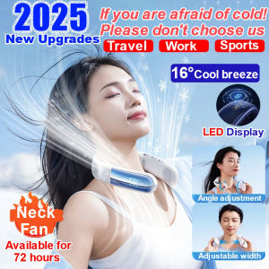 🌟Essential for leisure🌟Neck Fan 2025 New Usb Rechargeable Portable Neck Fan Portable Hanging Neck Fan Kipas Leher 脖扇