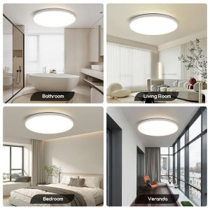 CANMEIJIA Led Ceiling Light Modern Ceiling Lamp Ultra Thin Indoor Lighting 18W 30W 40W Surface Mounted Panel Lights For Living Room Bedroom Bathroom Home Decor Fixture