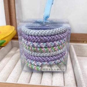 ยางรัดผมทรงหางม้าสูงแบบหนาสำหรับผู้หญิง ยางรัดผมทรงถักกันลื่น ยางรัดผมยืดหยุ่นสูง ทนทาน ไม่ทำลายผม รัดผม รัดผม