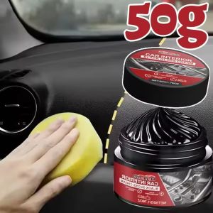 Leather Conditioner Repair Cream Car Interior Auto Seat Dashboard Plastic Renovation Paste Beeswax Cleaner Kit With Sponge