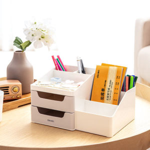 Delightful 8900 Storage Box Creative Cute Student Desktop Simple Office Multi-functional Pen Holder Organizer