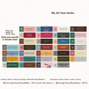 Retro Artistic 2026 Calendar and Stickers Décor