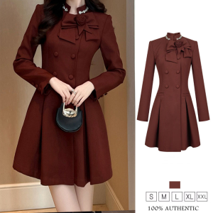 ZYHT Eravogue Women's Burgundy A-line Dresses: Perfect for Formal Occasions, Work, & Birthday Parties