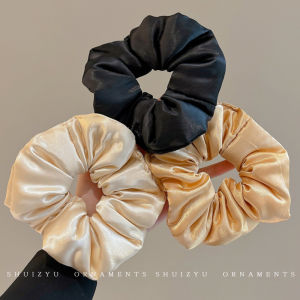 Sleeping Pillow Cotton Satin Hair Ties for Women New 2025 Autumn Winter Styles Elastic Hair Bands for Bun Easy on Hair