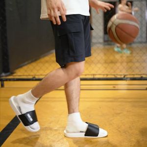 Courtzone Apparel Fashion Slip on Slides Slippers for Men & Women Footwear Comfort w/ summer design