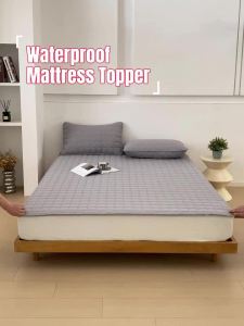 Waterproof Mattress Protector Cover Mattress Cover Queen/King/Double/Single Mattress Protector Topper Fitted Bedsheet