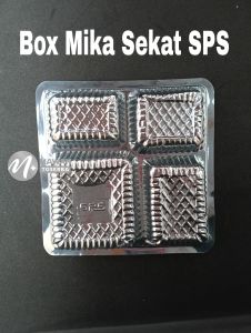 Mika Sekat Nasi Box SPS/ Mika Tray 4 Sekat 18x18 20x20