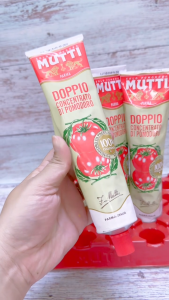 MUTTI - TUÝP LỚN 200g - SỐT CÀ CHUA ĐẬM ĐẶC 995% Doppio Concentrato Di Pomodoro