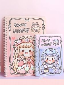 🇲🇾[Malaysia]Ready Stock Telado Tilado Double-sided Sticker Book Self-Adhesive A4 A5 Journal Book Tape Storage Illustratiion girl Heart Release Paper Journal Sticker Collection Book Double-sided Thickening Tape Book 提拉多可爱卡通离型本本子少女A5A4