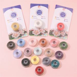 เส้นไหมไนลอนสีสันสดใสสำหรับทำเครื่องประดับ DIY ทนทานต่อการสึกหรอสำหรับงานฝีมือทำเครื่องประดับ DIY