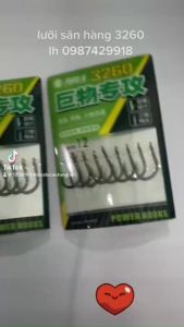 CHẤT LƯỢNG SỐ 1 LƯỠI CÂU CÁ SĂN HÀNG 3260 CỨNG NHẸ DÁNG VÊNH ĐẦU BỌC CAO SU