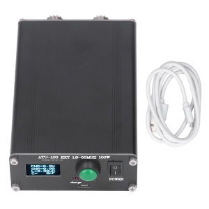Antenna Tuner Antenna Tuner Mini Automatic for Radio Equipment 1.8~55MHz 0.96IN with Housing ATU‑100 Mini Antenna Tuner