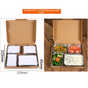 Customizable Insulated Compartmentalized Disposable Meal Box
